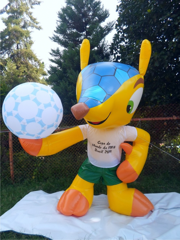 Balão Promocional de Copa do Mundo em Água Rasa - Balão Promocional Inflável