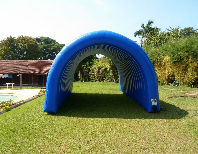 Túnel Inflável para Ações Especiais Preço Porto Velho - Túnel Inflável para Campo de Futebol