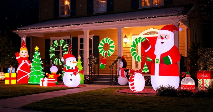 Infláveis de Natal: Guia Completo para Decorar sua Casa