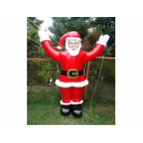 bonecos infláveis de natal para propaganda Santa Cecília