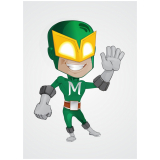 fabricante de mascotes infláveis de personagens Jandira