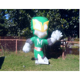 mascote inflável para ação promocional para propaganda Araraquara