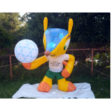 mascote inflável para eventos Suzano