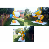 mascote inflável real para propaganda Pacaembu